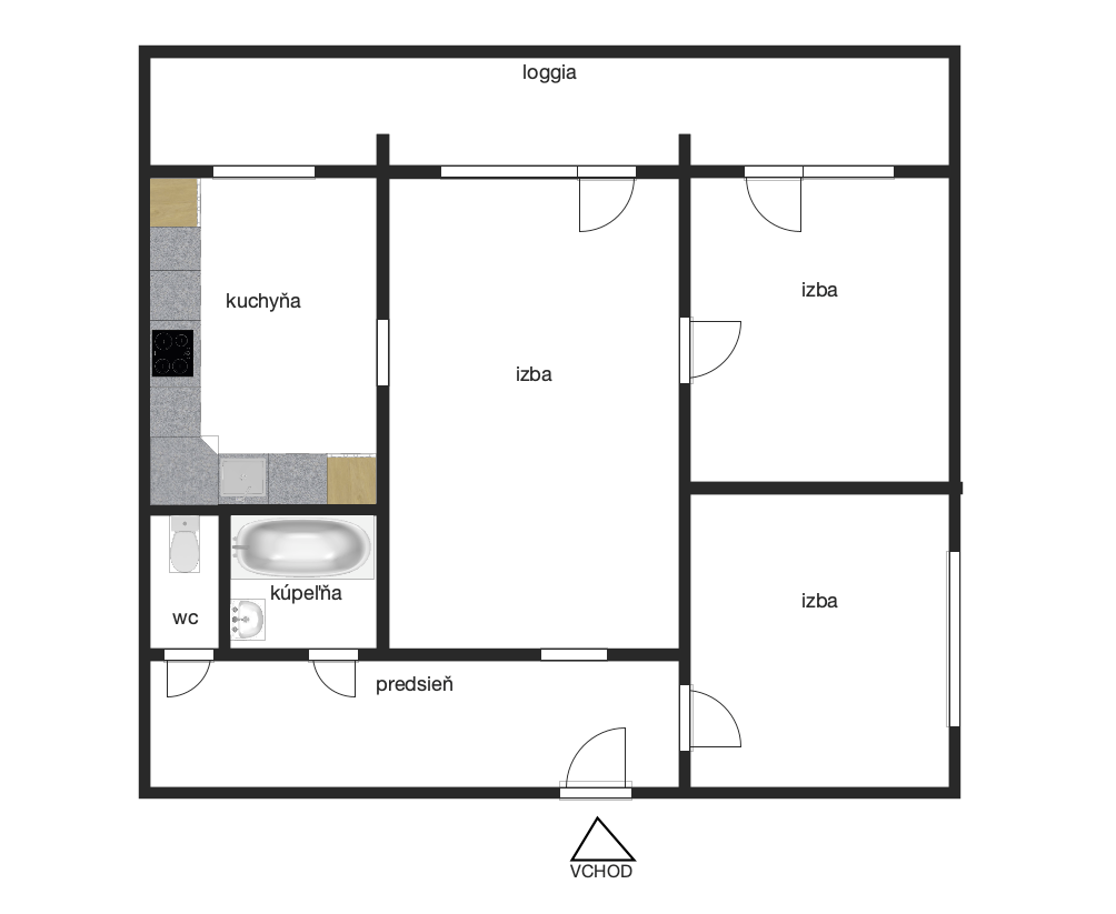 PRAVE DOKONČENÝ. slnečný 3 izb. byt s veľkou loggiou po nove - 18