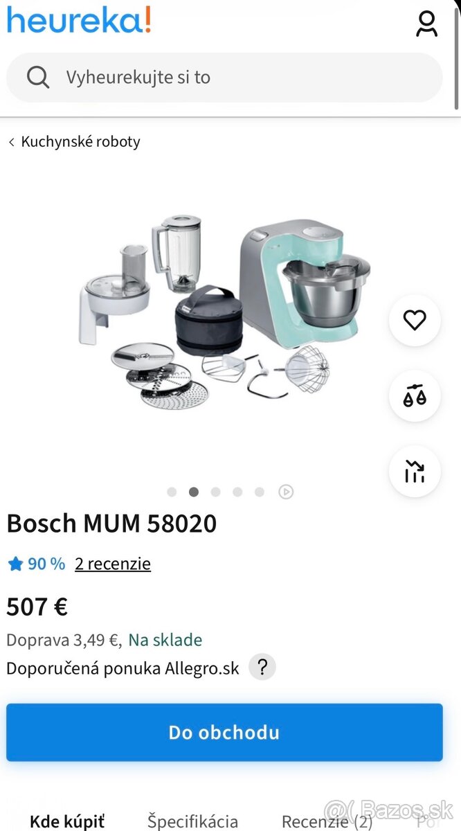 Bosch MUM 58020 1000w kuchynský robot - 18