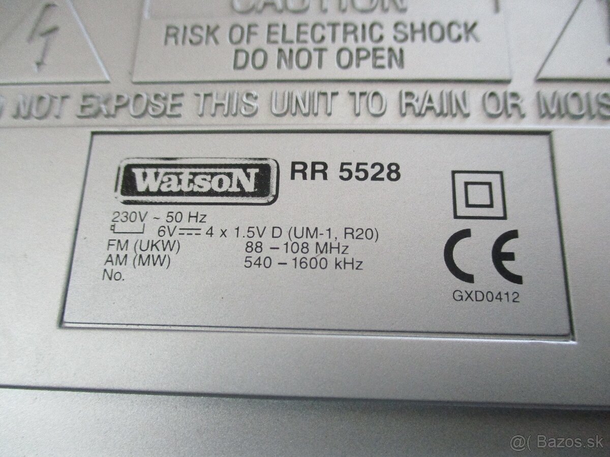rádiomagnetofón značky Watson RR5528 - 18