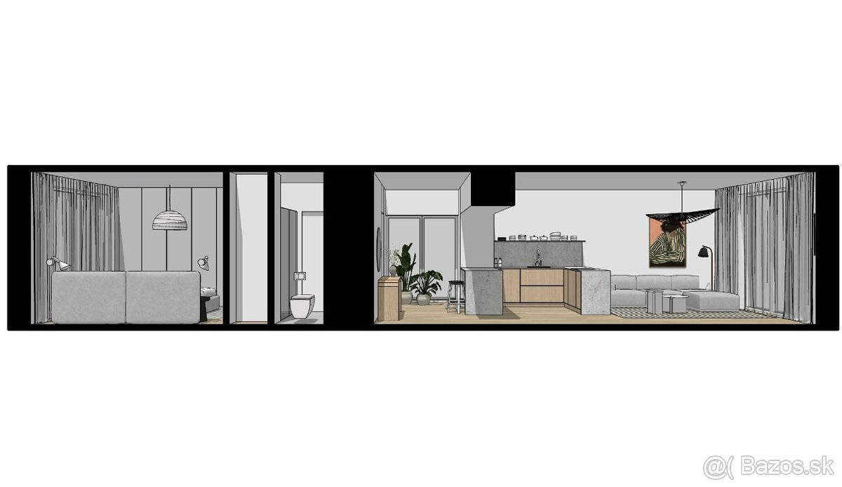 1-izbový byt Bratislava - NIVY - ul Budovateľská - 18