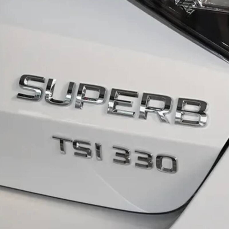 ŠKODA nápisy ČIERNE / CHROMOVE - 18