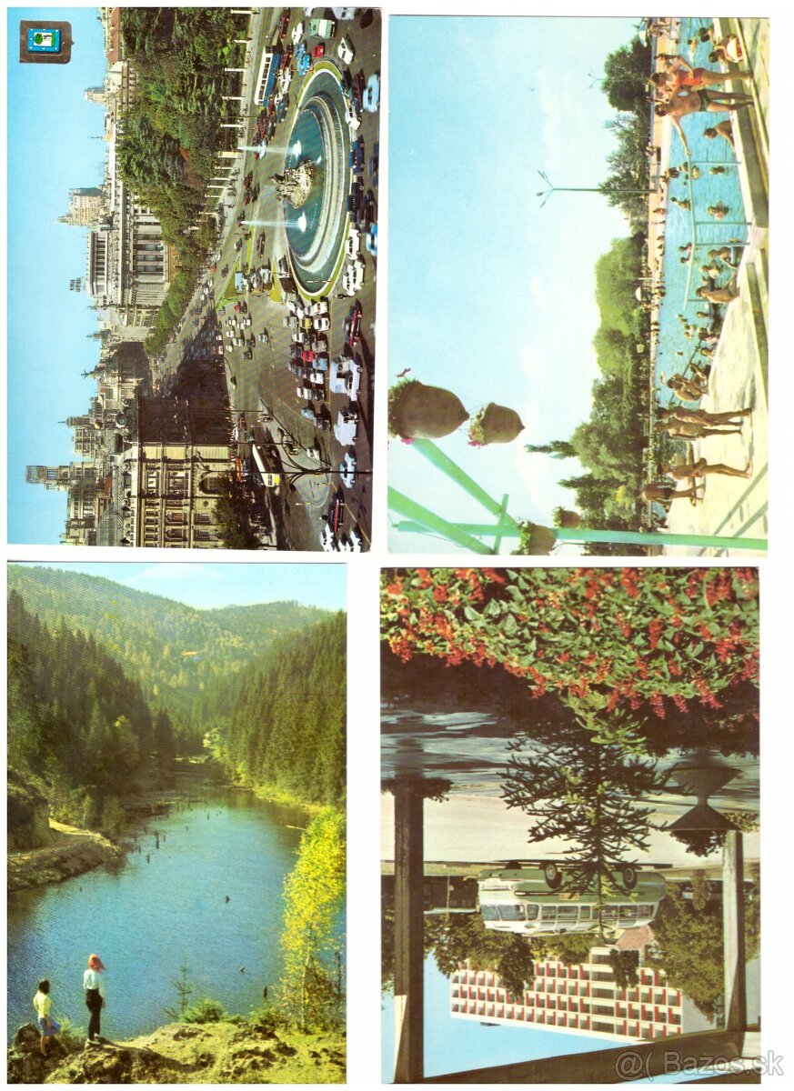 Pohľadnice mix svet farebne 1 - 18