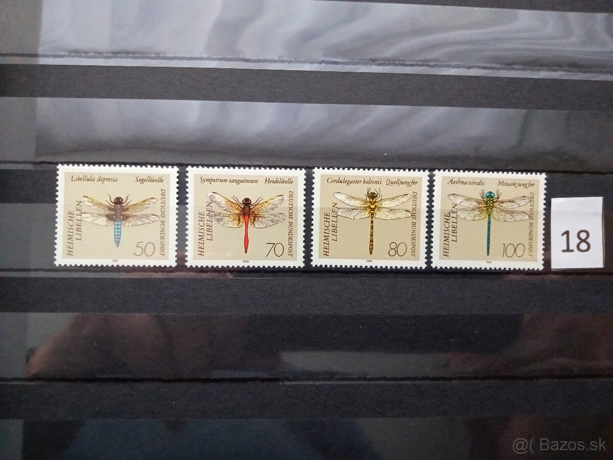 Poštové známky č.497 - FAUNA, flóra, rôzne - 20 sérií - 18