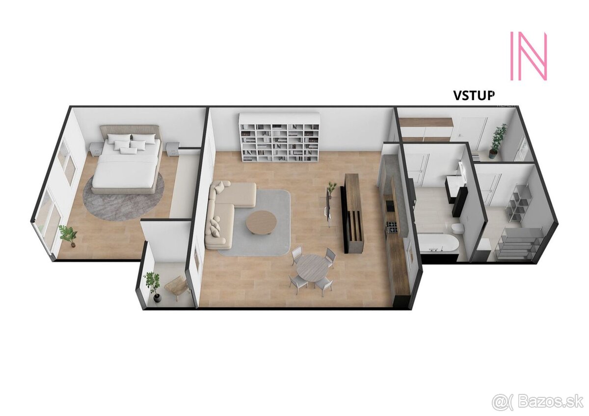 REZERVOVANÉ - 2 izbový byt v centre Senca - 60,82 m2 - 18