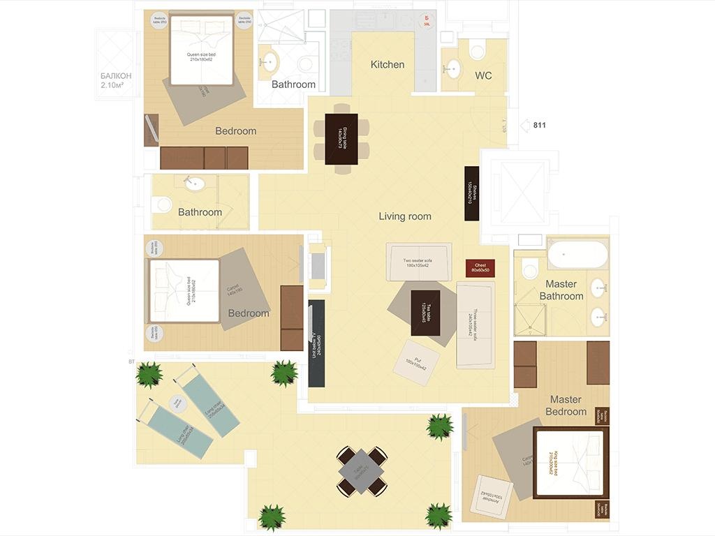 4-izbový PENTHOUSE v Thracian Cliffs, Bulharsko - 18