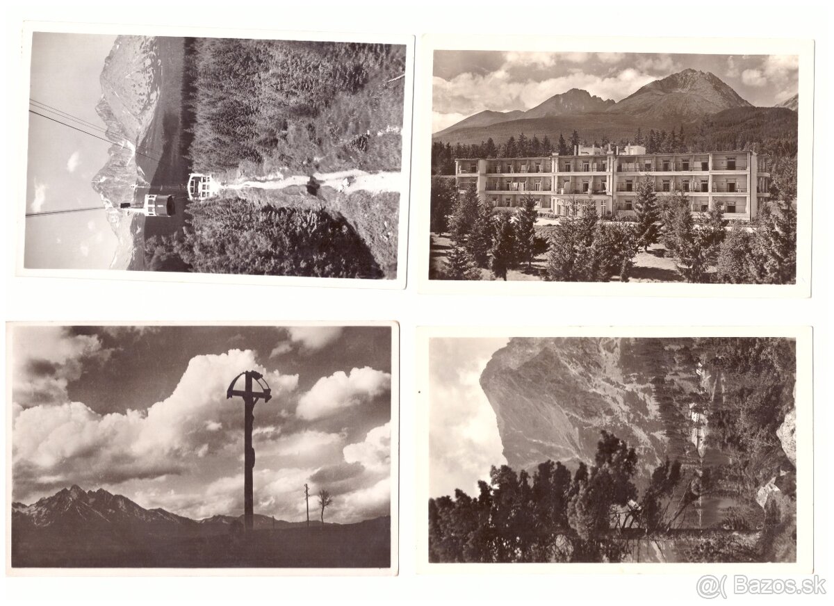 Pohľadnice Vysoké Tatry čienobiele - 18