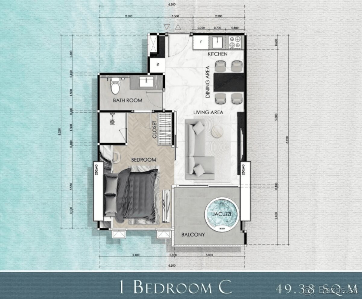 Sea Spire Jomtien: ikonické aprtmány v prvej línii pláže - 18