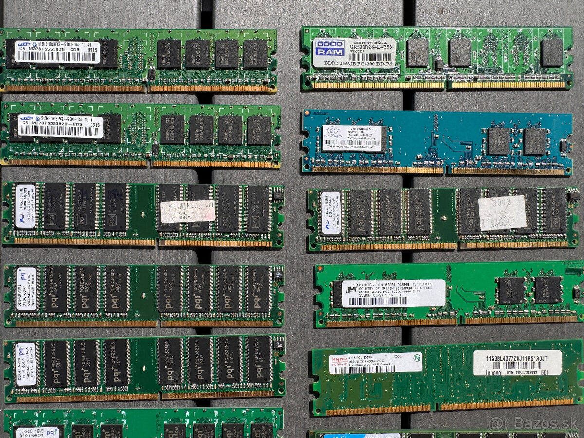PC RAM pamäte: 256 MB, 512 MB, 1 GB a 2 GB - 18