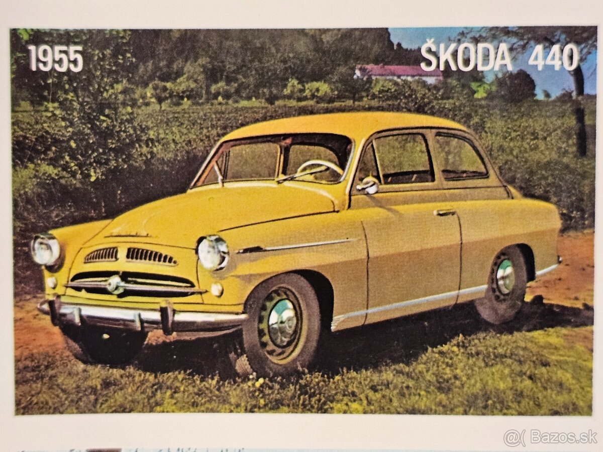 plakát mototechna motokov Volha škoda fiat tatra trabant VAZ - 18