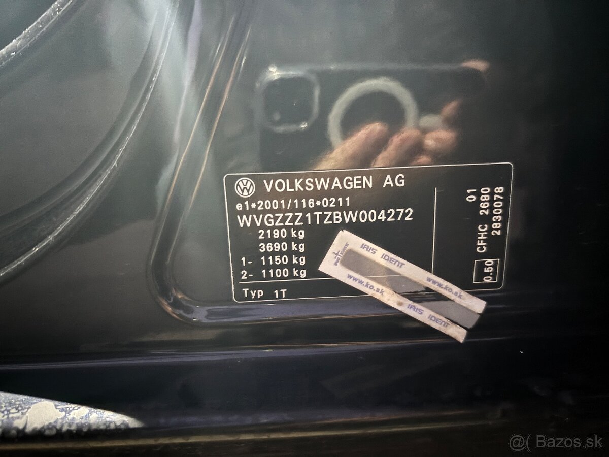 VW Touran 2.0 TDi, 103 kW, - 18