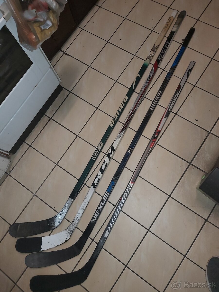 Hokejové ribano,korčule,chraniče,hokejky - 18