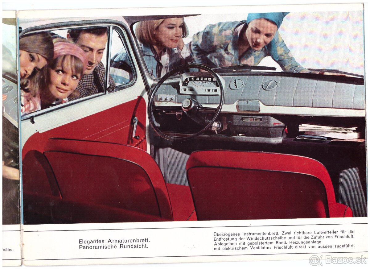 prospekty FIAT: 1100, 500L, 850 SPORT SPIDER, 850 - 18