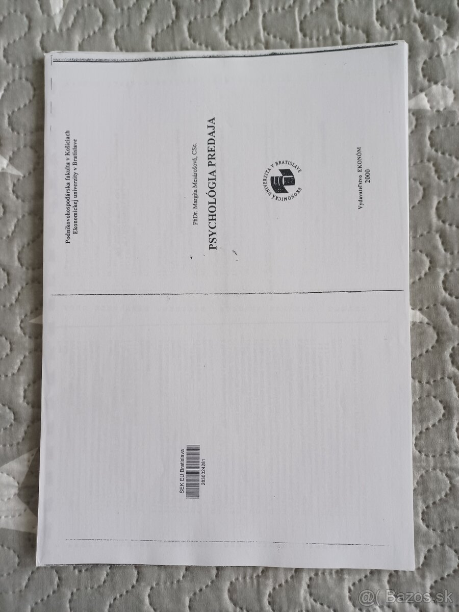 Knihy skripta ucebnice PHF EU podnikovohospodarska fakula - 18