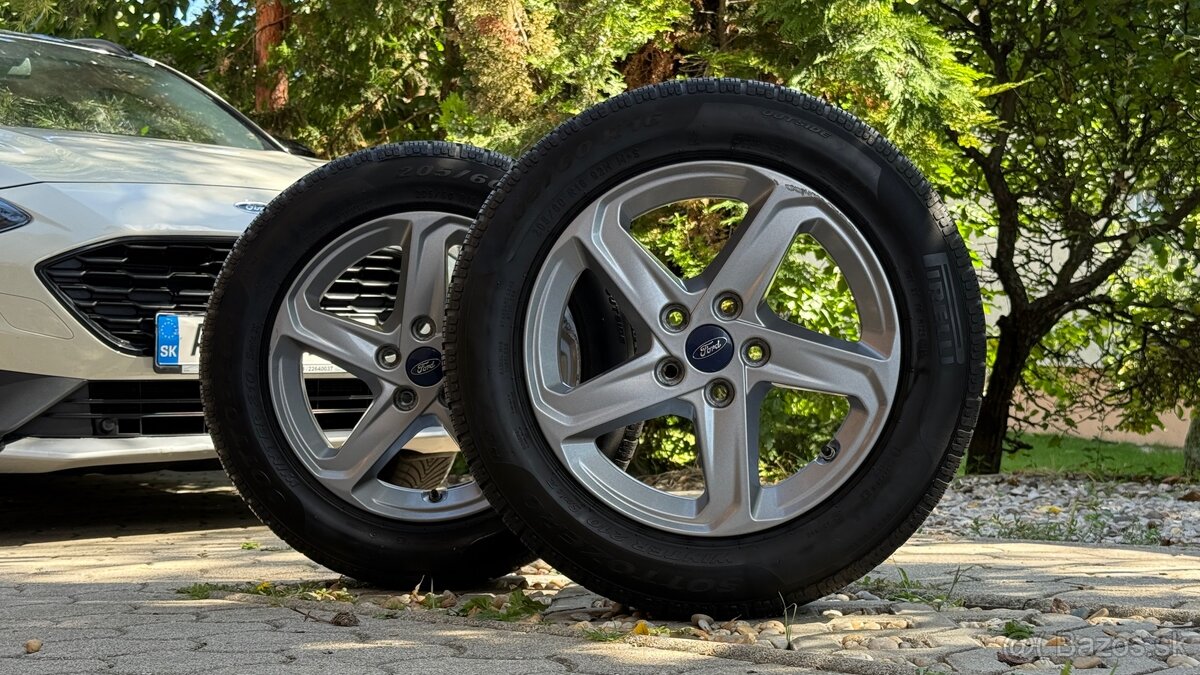 Hliníkové disky Ford 16” + zimné pneumatiky - 18