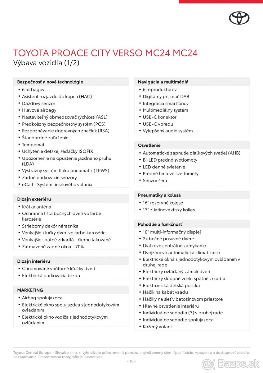 Toyota Proace City Verso Combi 75kw Manual - 18