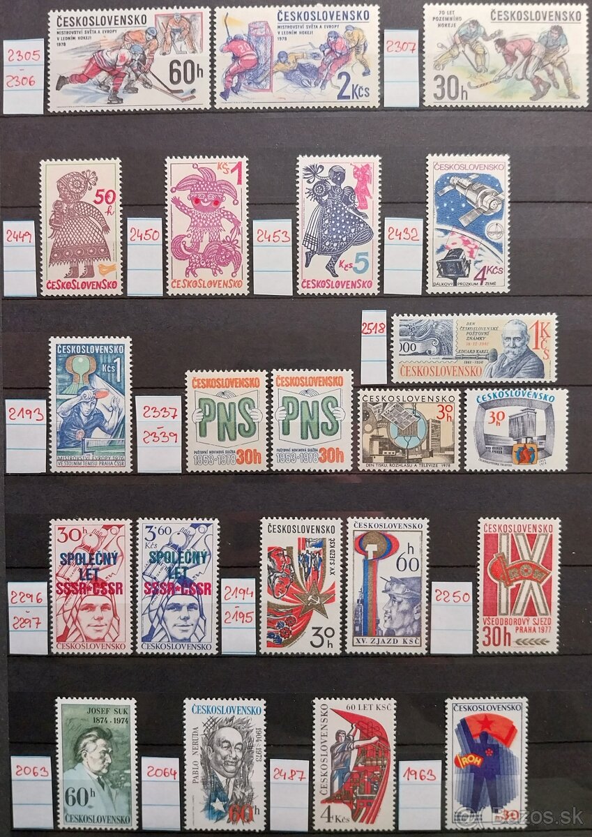 Známky ČESKOSLOVENSKO – 1 - 18