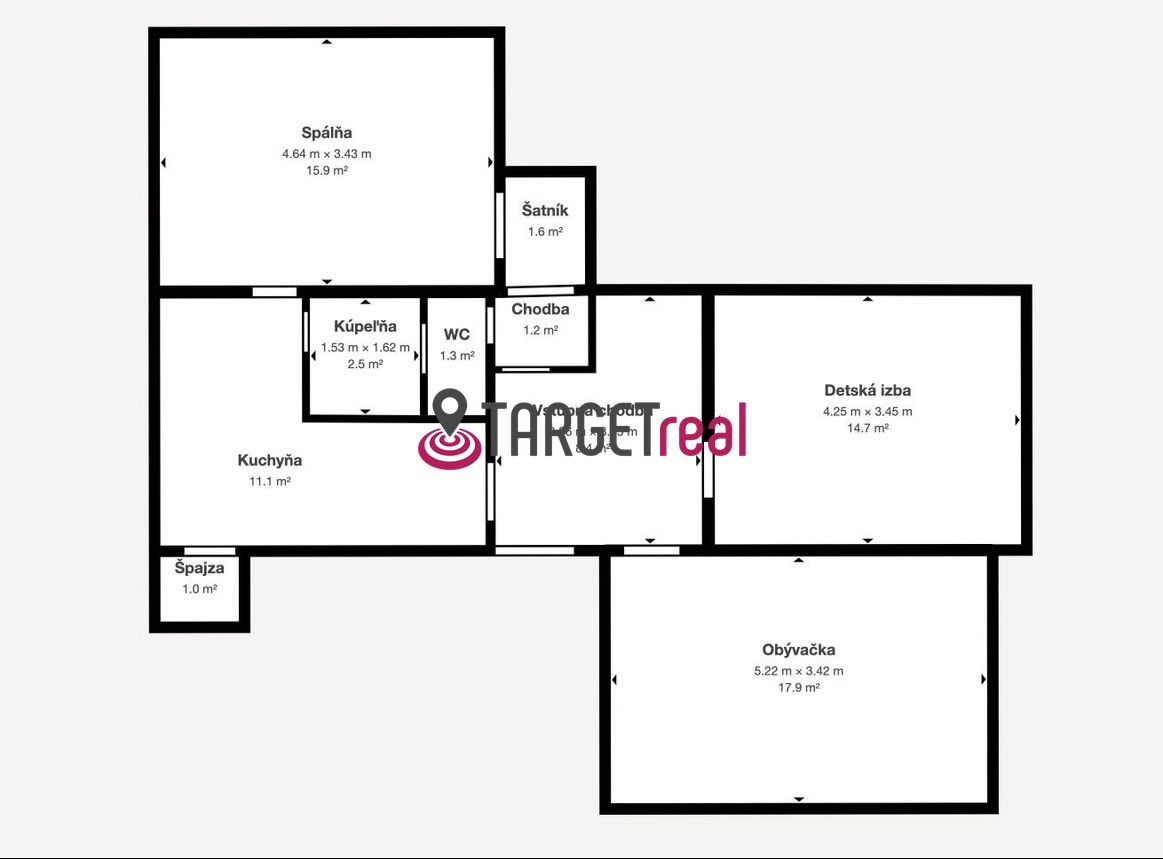 TARGETreal | ZNÍŽENÁ CENA NA PREDAJ 3- IZBOVÝ BYT V MARTINE- - 18