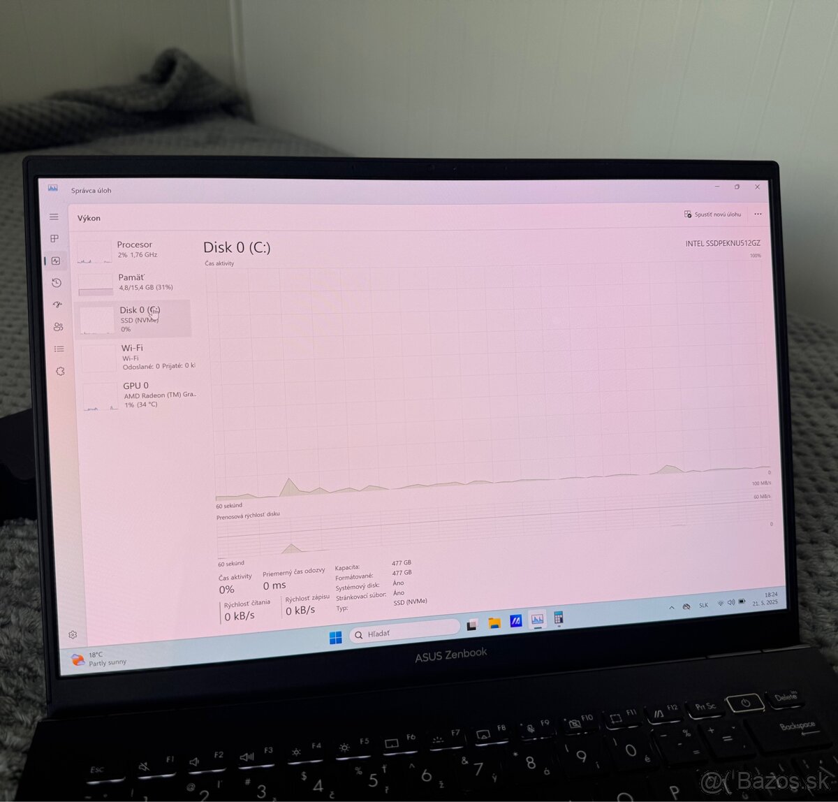 ASUS Zenbook 14 OLED UM3402YA, perfektný stav + obal - 18