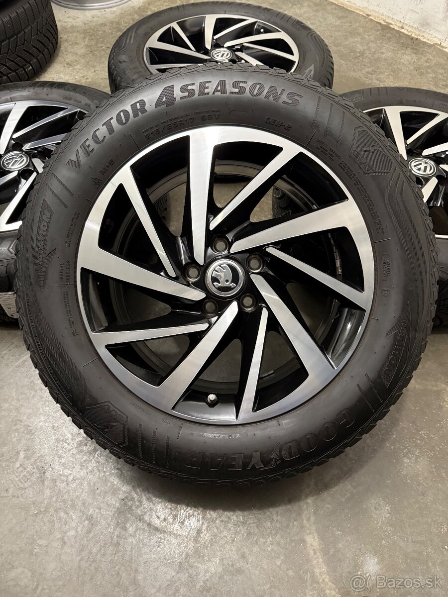 Zimná sada VW Woodstock 5x112 R17 , 215/65/17 Tiguan Kodiaq - 18