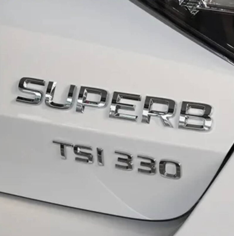 ŠKODA nápisy ČIERNE / CHROMOVE - 18