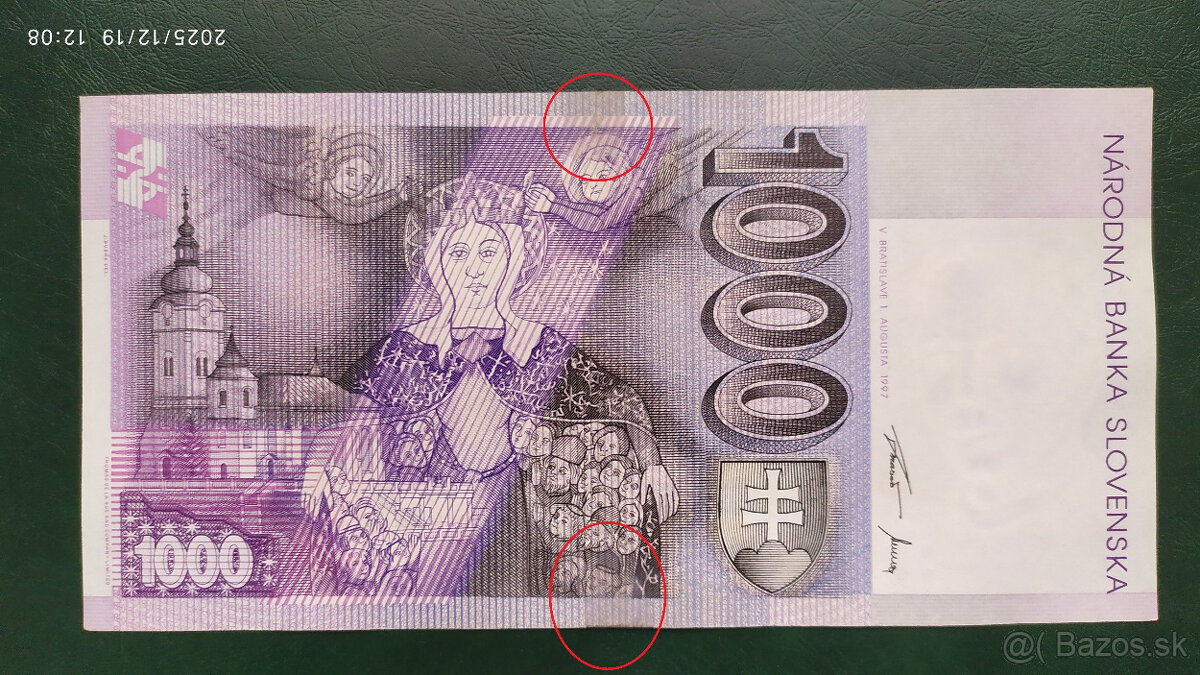 Bankovky 1000 Sk, 4 rôzne ročníky - 18