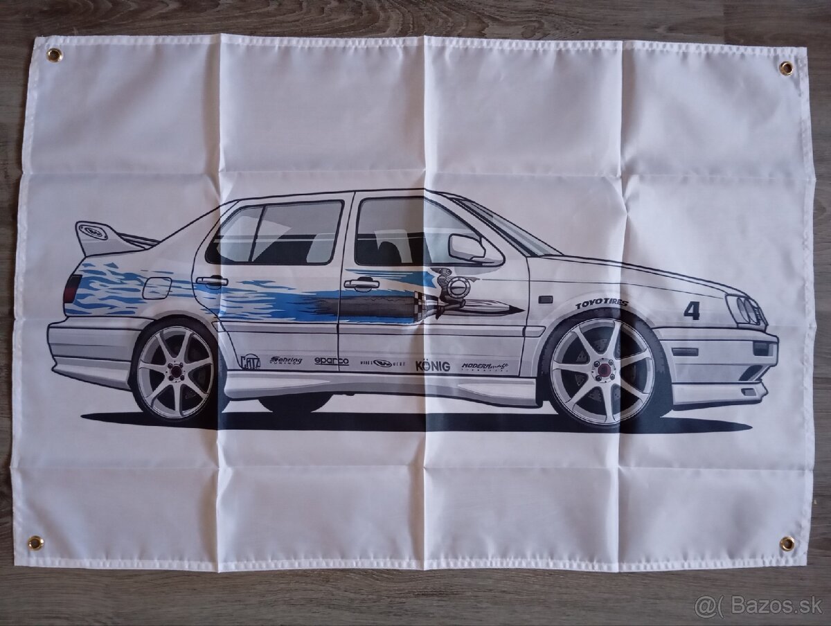 Vlajky VW Golf 1,2,3,GTI,VR6,Hella sport,BBS,R32 - 18