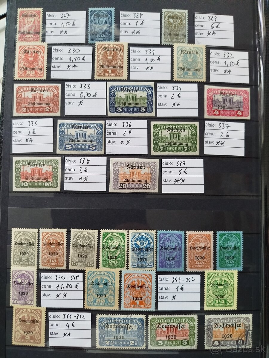 staré Rakúsko - zbierka známok v albume - 18
