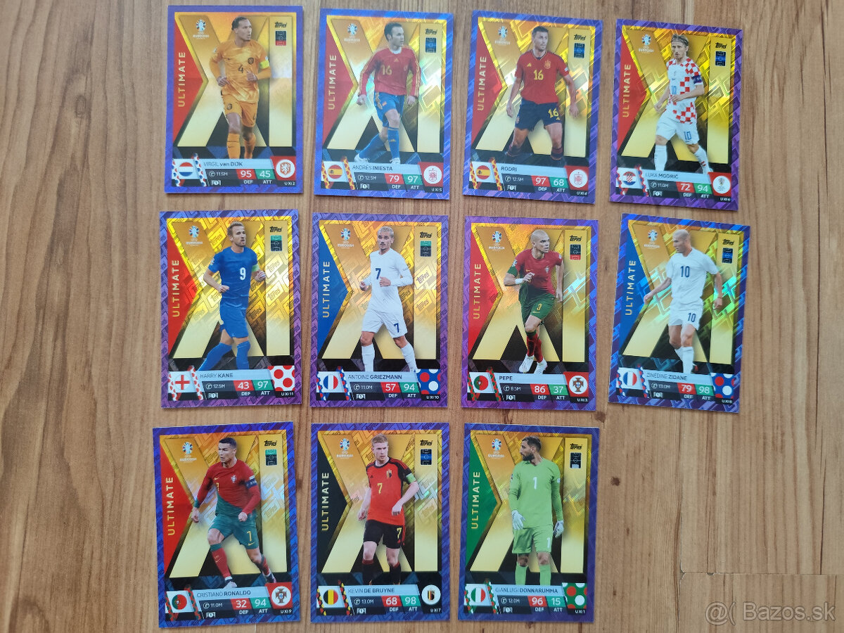 Euro 2024 Futbalové kartičky Match Attax - Paralelky - 18