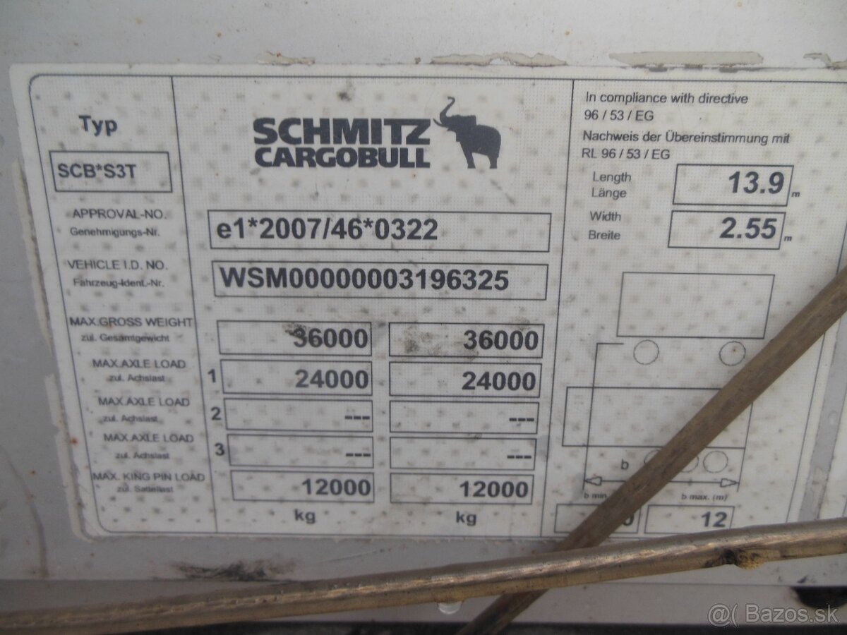 Schmitz SCB, LowDeck, valník, návěs - 18