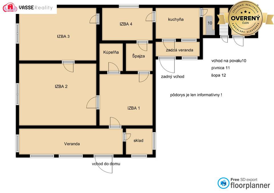 Tehlový 3 izb. dom v obľúbenej vinohradnickej obci Strekov p - 18