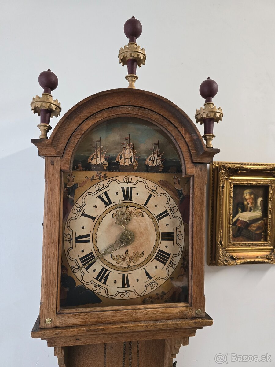 Starožitné nástenné drevene hodiny... - 18