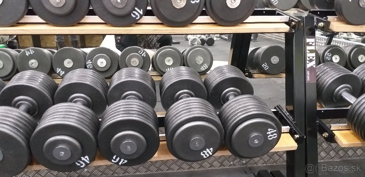 Profi pevné jednoruční činky 2 - 100kg NOVÉ - 18