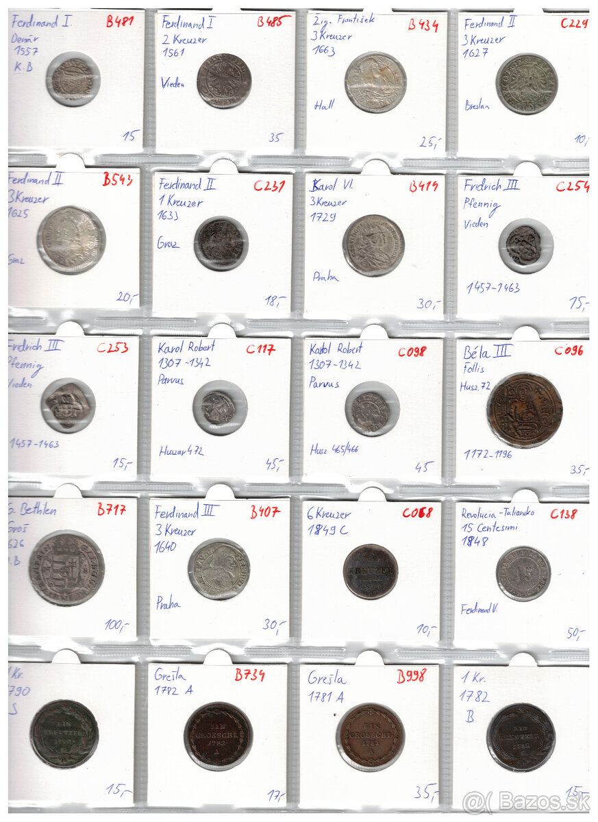 Mince Habsburgovci 16.-19. Storocie - 18