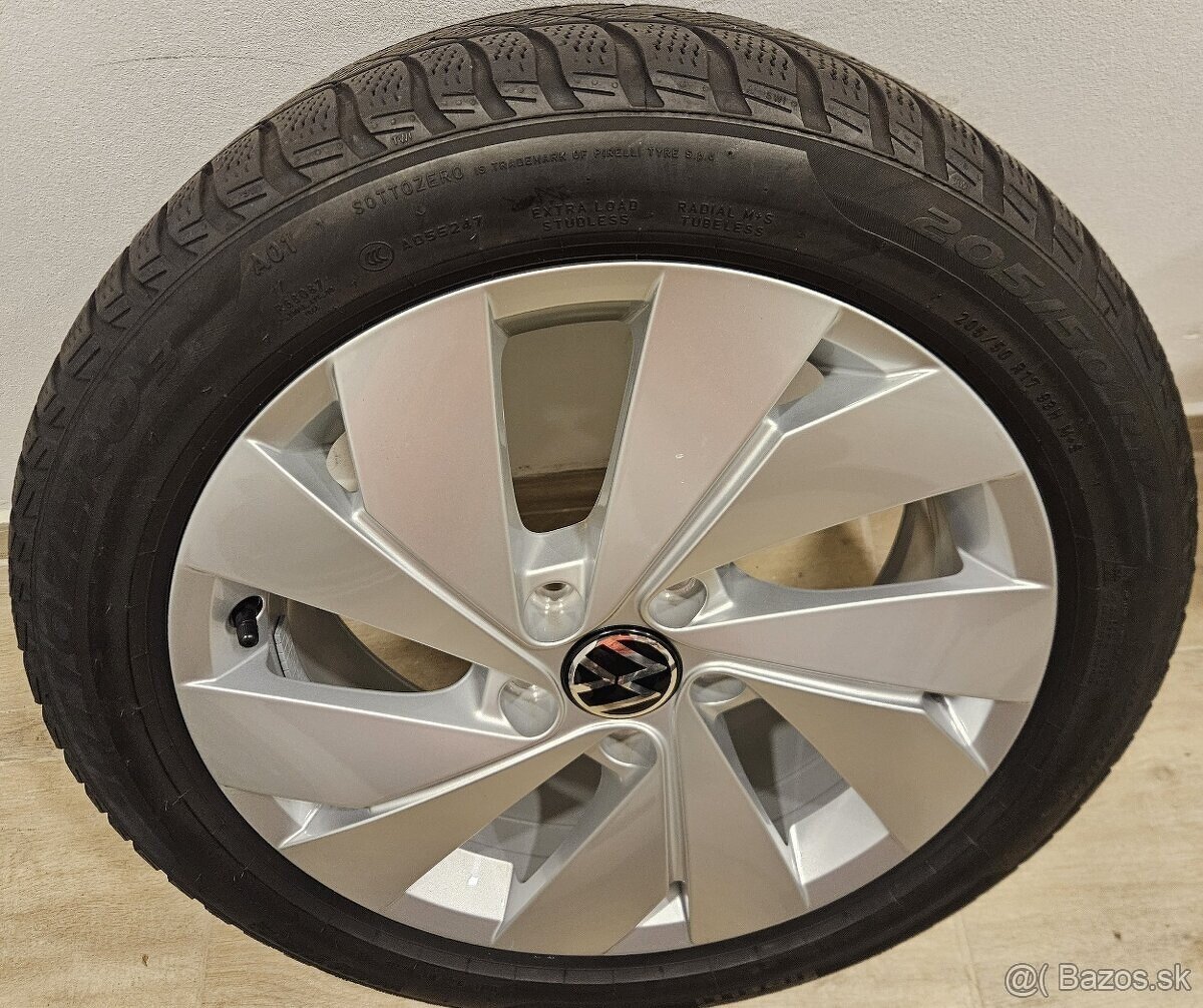 Špičková, orig. zimná sada VW - 5x112 r17 + 205/50 r17 - 18