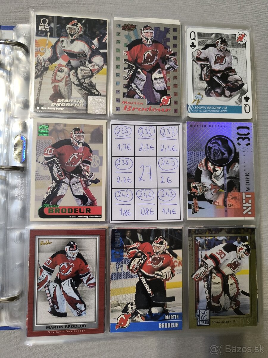 Hokejové kartičky - Martin Brodeur 1 - 18