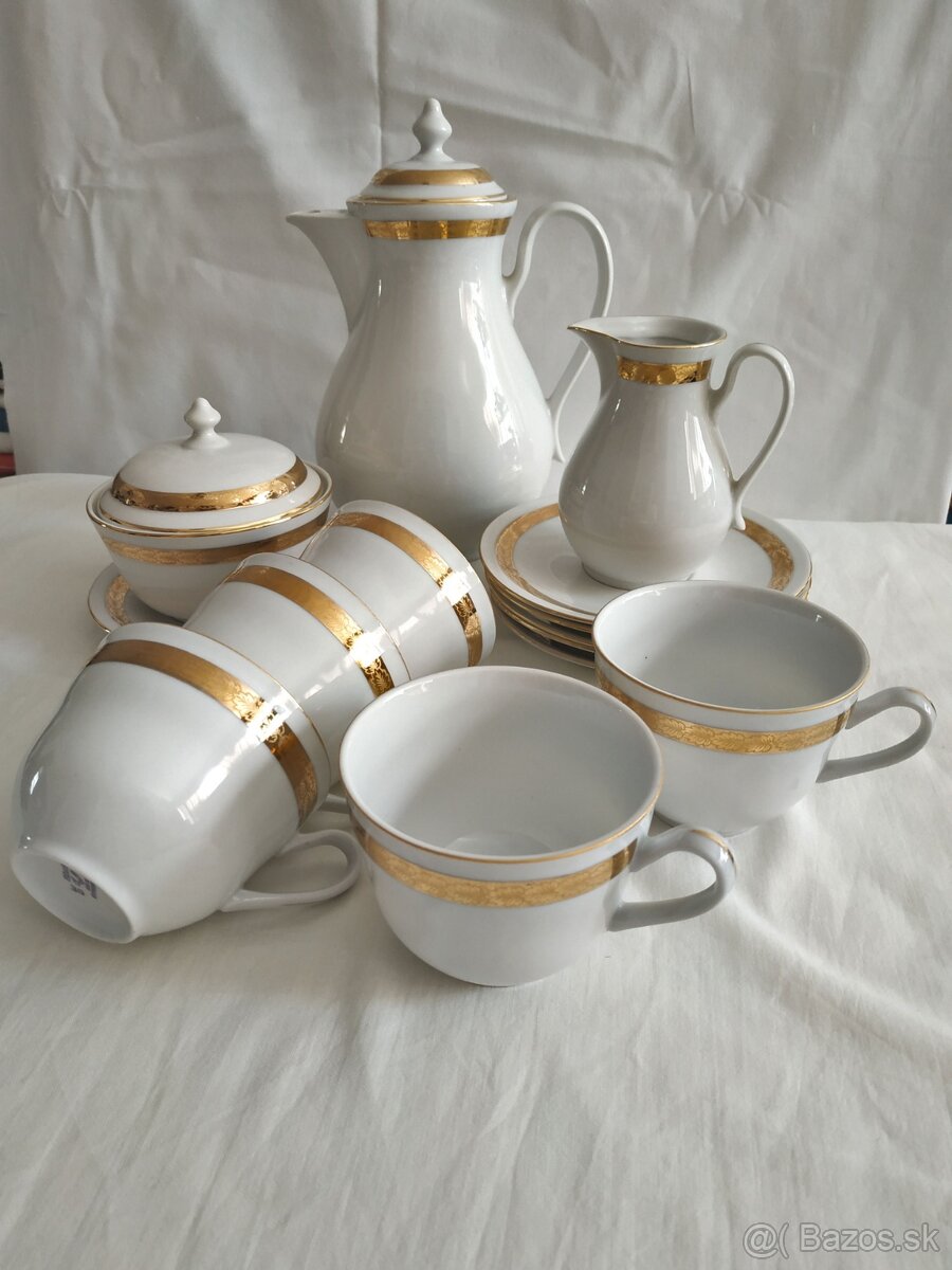 Luxusná čajová súprava z porcelánu, ČSSR - 18