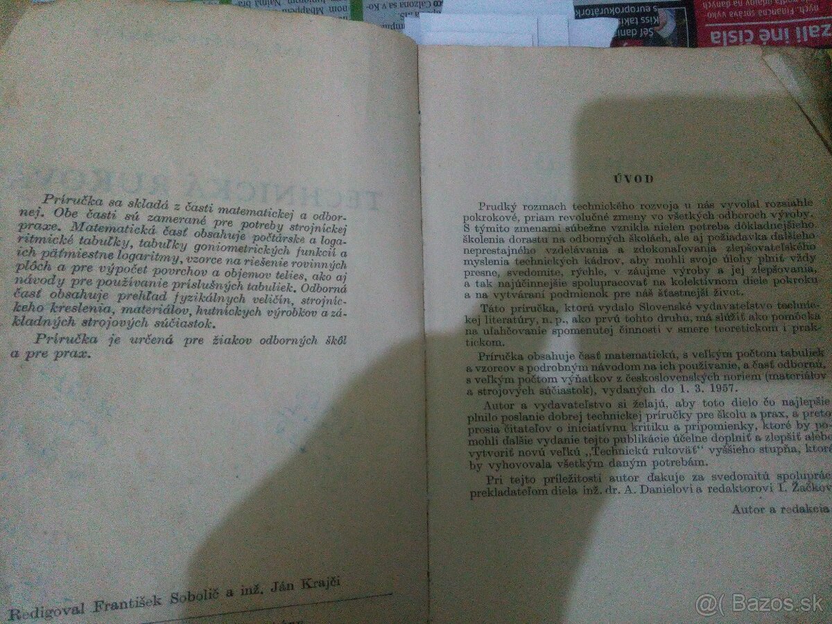 Technická príručka -tabulky r.1958 - 18