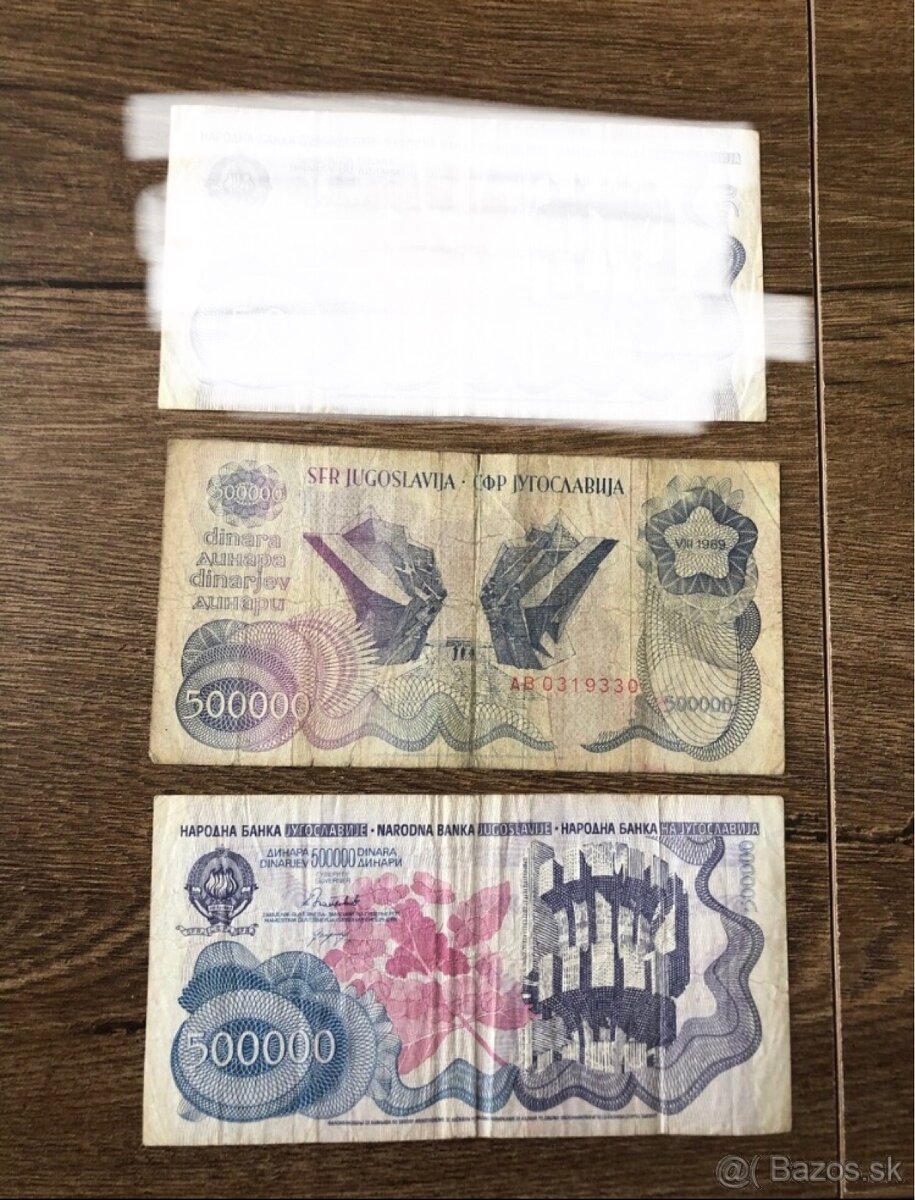 Bankovky JUHOSLAVIA 5 - 18