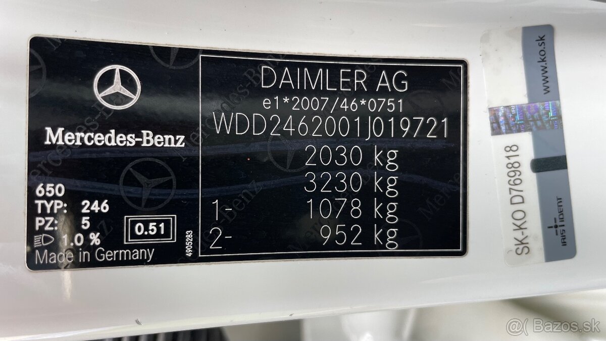 Mercedes-Benz w246 B180 cdi Executive - 18