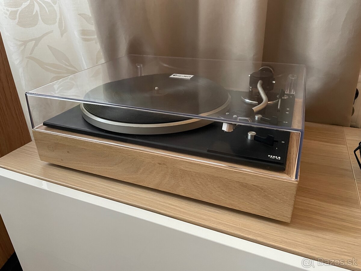 Nový masívny drevený obal na gramofón Tesla - 18