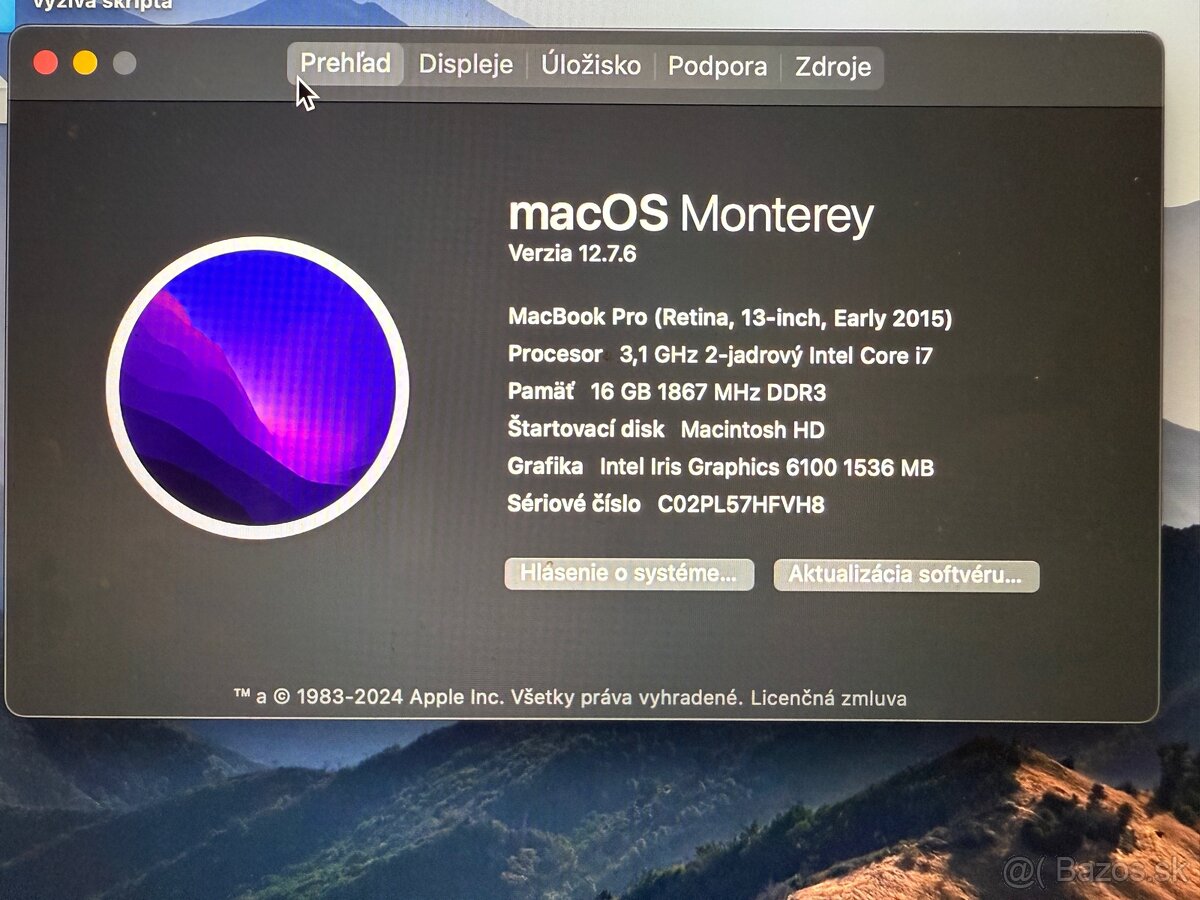 MacBook Pro 13” Retina (Early 2015) – i7 / 16 GB RAM - 18