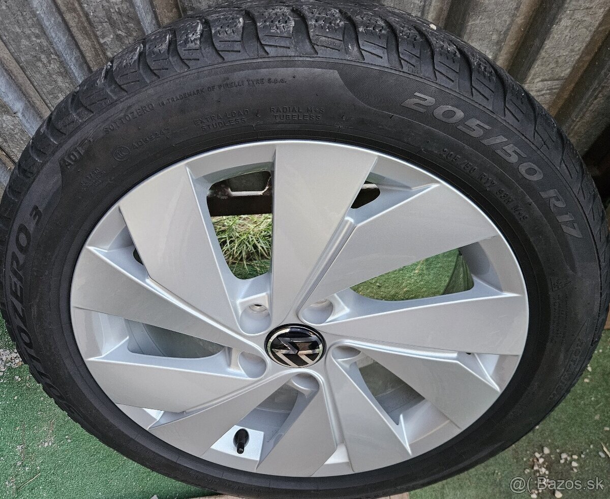Zimná sada originál VW - 5x112 r17 + Pirelli 205/50 r17 93H - 18