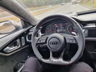 AUDI KARBON ŠPORTOVÝ PERFOROVANÝ ZKOSENY VOLANT - 18