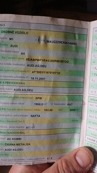 Predam Audi A4 b7 2007  poškodený motor - 18