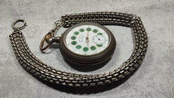 Velké dvouplášťové kapesní hodinky Régulatéur - 18