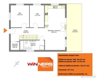 Predaj 4-izb. 142m2 ZRUBOVÝ RD novostavba, 477m2 pozemok, MA - 18