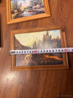 9 obrazov v drevených rámoch - 18