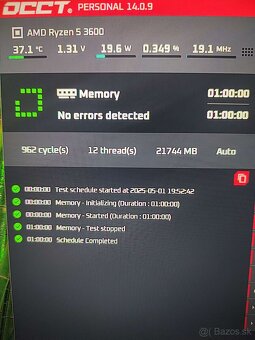 Herný a pracovný PC- Ryzen 5 3600, RX 5700 XT, 32GB RAM DDR4 - 18