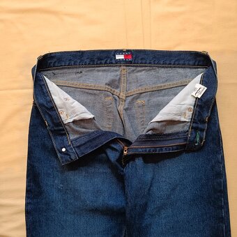 Tommy Hilfiger modré džínsy rovné straight jeans rifle 34 - 18