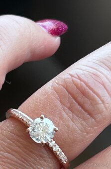 Zlatý prsteň diamanty 1,15 karátov - 18